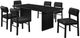 Coaster® Decker 7-Piece Black Dining Table Set-0