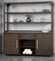 Furniture of America® Vellara Dark Walnut Hutch and Buffet-0