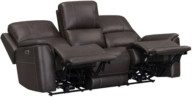 Parker House® Easton Steamboat Brown Power Reclining Zero Gravity Sofa-3