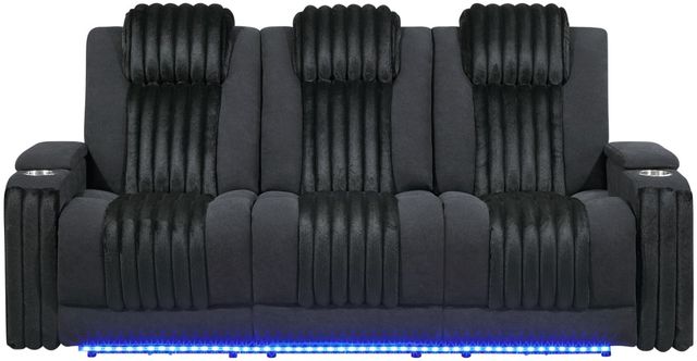 Global Furniture USA U6638 Corduroy Power Recliner Sofa-0