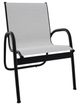 Telescope Casual Gardenella Abalone/Black Aluminum/Fabric Outdoor Sling Stacking Arm Chair-0