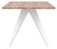 EQ3 Mesa Solid Oak/White Rectangular Dining Table-3