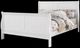 ACME Furniture Louis Philippe III White Eastern King Sleigh Bed-0