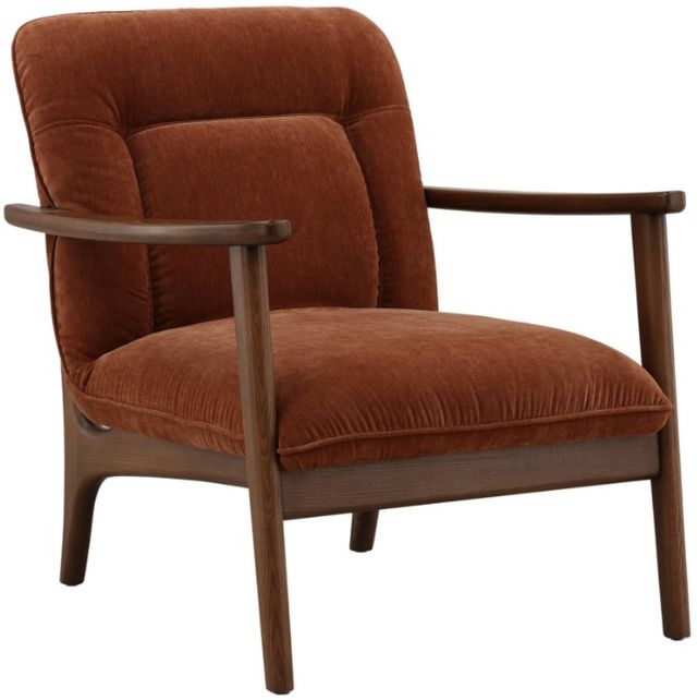Dovetail Furniture Talesa Brown/Canna Rust Occasional Chair-0