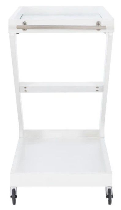 Powell® Z Nantucket White Bar Cart-4