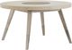 Magnussen Home® Lenox Acadia White/Bronze Glass/Warm Silver Round Dining Table-0