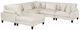 Homelegance® Robstown 6-Piece Beige Modular Sectional with Ottoman-0
