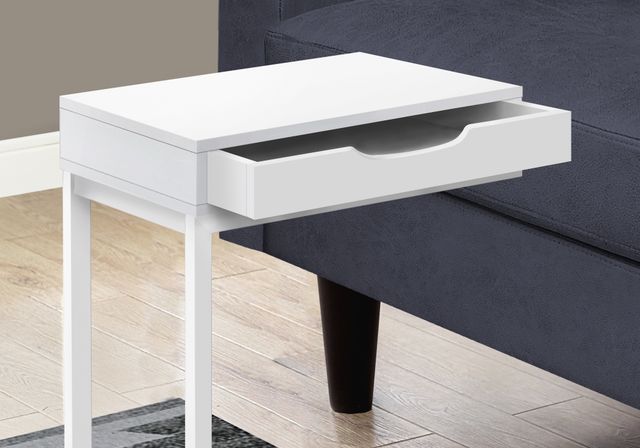Monarch Specialties Inc. White Drawer Accent Table -2