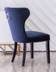 Kwality Imports Grant 2-Piece Blue Accent Chair Set-0