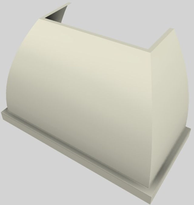 Vent-A-Hood® Designer Series 48" Biscuit Wall Mounted Range Hood-2