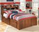 Signature Design by Ashley® Barchan 2-Piece Medium Brown Full Bookcase Bed Set-4