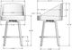 Amisco Customizable Wembley Swivel Counter Stool-2