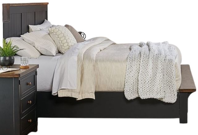 A-America® Stormy Ridge Chickory Black Eastern King Storage Panel Bed-3