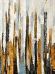 Harp & Finial® Towers of Gold Framed Canvas Wall Art-1