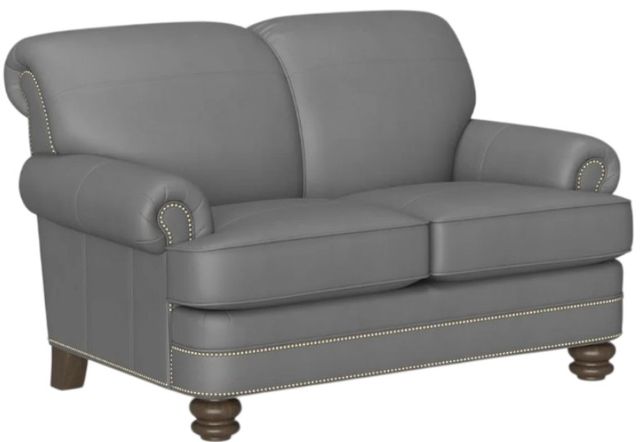 Flexsteel® Customizable Bay Bridge Leather Loveseat-1