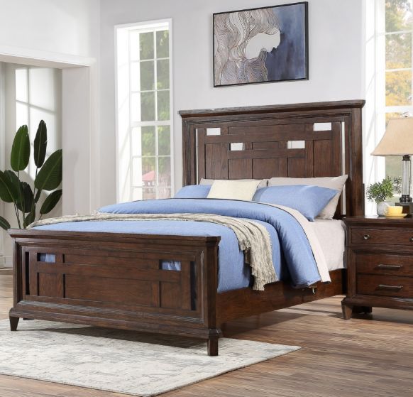 Winners Only® Kentwood Dark Brown King Panel Bed-1
