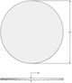 Amisco Customizable Norcross 30" White Glass Round Table with a 42" Diameter Tabletop-1