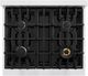 ZLINE Select 30" Satin Stainless Steel Convection Pro Style Gas Range with Black Matte Door-4