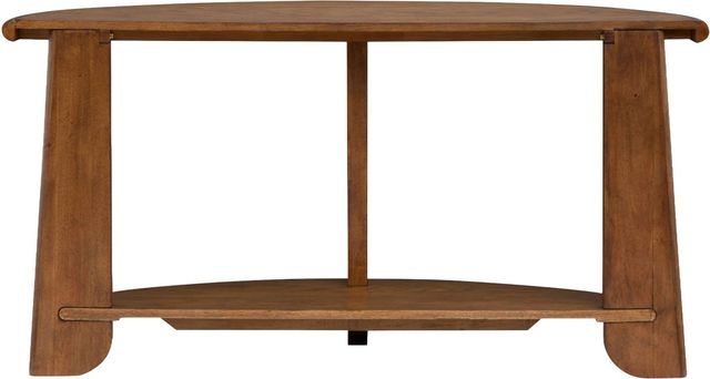 Magnussen Home® Tanner Tawny Brown Demilune Sofa Table-3