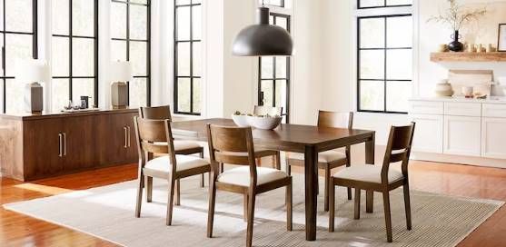Bassett® Furniture BenchMade Origins Dandridge Sable 36" Rectangle Dining Table with Two Leaf-2
