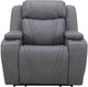 Kate Preston Home Aline Storm Blue Zero Gravity Power Recliner with Power Headrest-1
