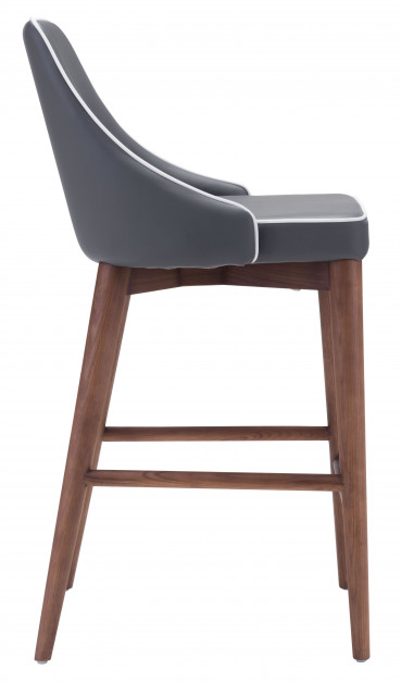 Zuo® Modern Moor Dark Gray Counter Chair-1