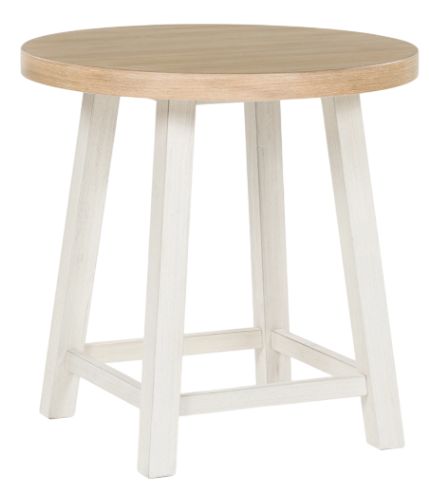 Signature Design by Ashley® Fawndell 3-Piece Brown Occasional Table Set with Antique White Base-3