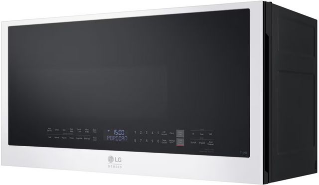 Four à micro-ondes à hotte intégrée de 30 po LG Studio® de 2.0 pi³ - Essence blanc-6