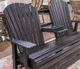 Signature Design by Ashley® Hyland Wave Black Outdoor Glider Loveseat-2