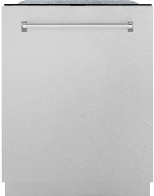Zline Monument Series 24" Satin Stainless Steel Third Rack Top Touch Control Built-In Dishwasher-0