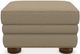 La-Z-Boy® Pembroke Driftwood Ottoman with Brass Nailhead Trim-0