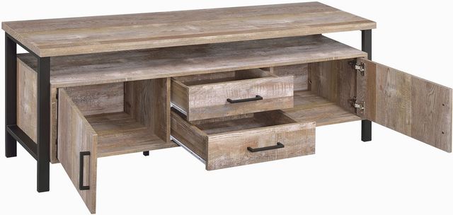 Coaster® Weathered Oak 71" TV Console-1