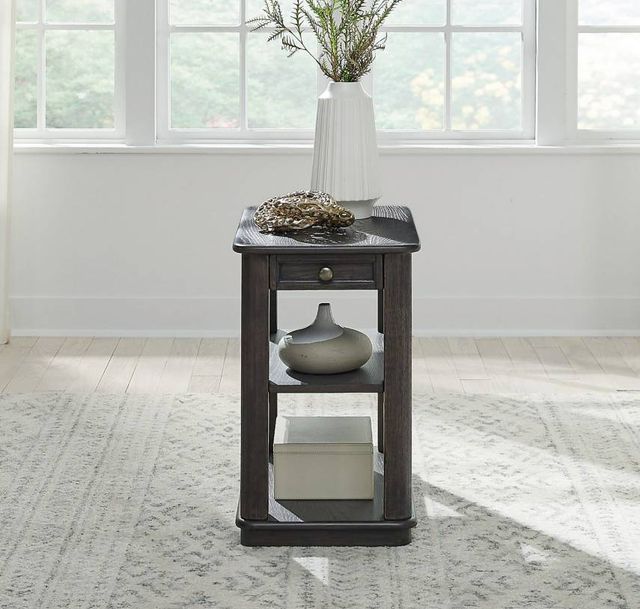 Liberty Furniture Wallace Aged Oak Chairside Table-1