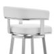 Armen Living Lorin White 30" Swivel Bar Stool-4