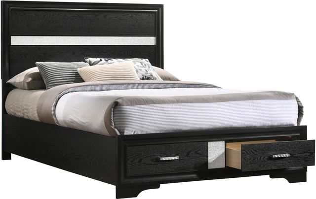Coaster® Miranda Black Full Storage Bed-0