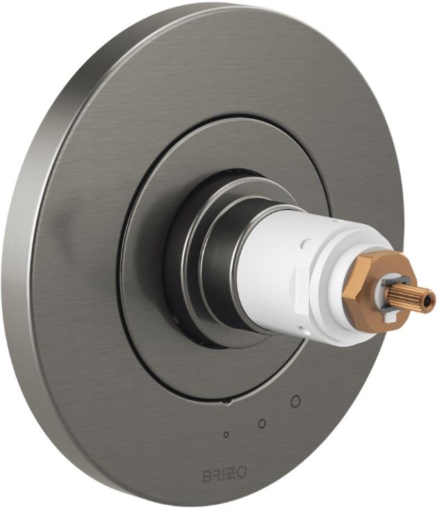 Brizo Litze® Brilliance® Luxe Steel® TempAssure® Thermostatic Valve Only Trim - Less Handles-0
