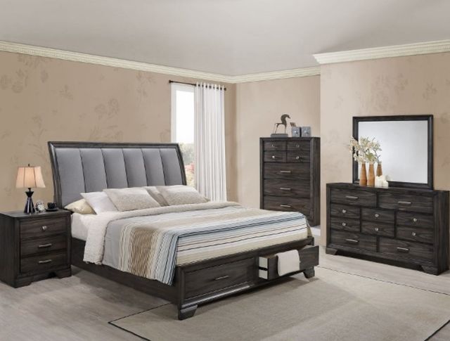 Crown Mark Jaymes Dark Brown Nightstand-1