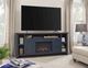 Aspenhome® Eastport Malta Blue Fireplace Console-2
