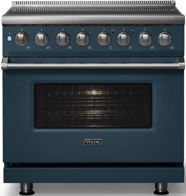 Viking® 5 Series 36" Squall Pro Style Induction Range with Polished Chrome Trim-3