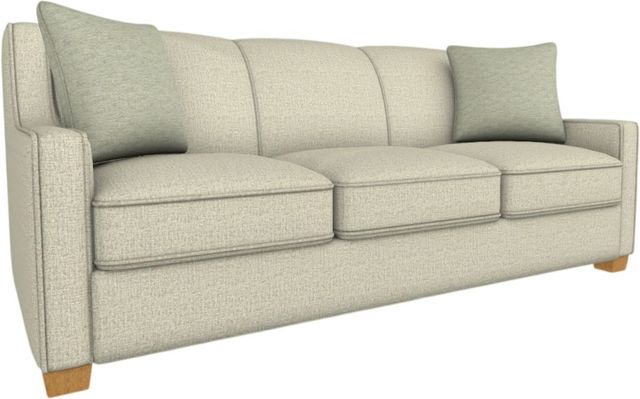 Best® Home Furnishings Customizable Marinette Full Memory Foam Sofa Sleeper with Honey Birch Legs-0
