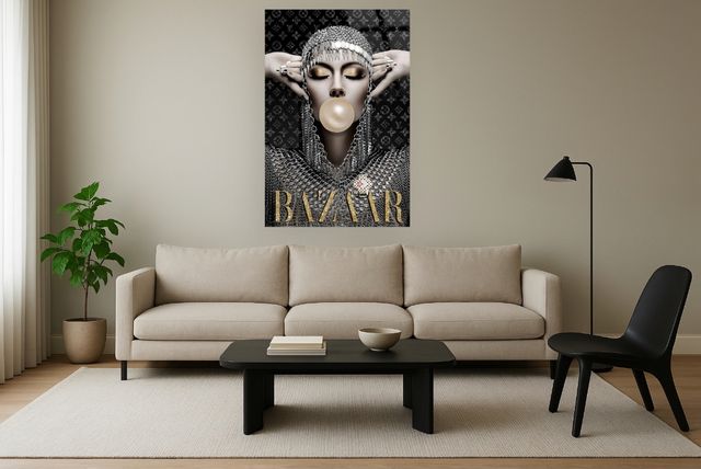 Classy Living Dramatic Glamour Reverie Wall Art-1