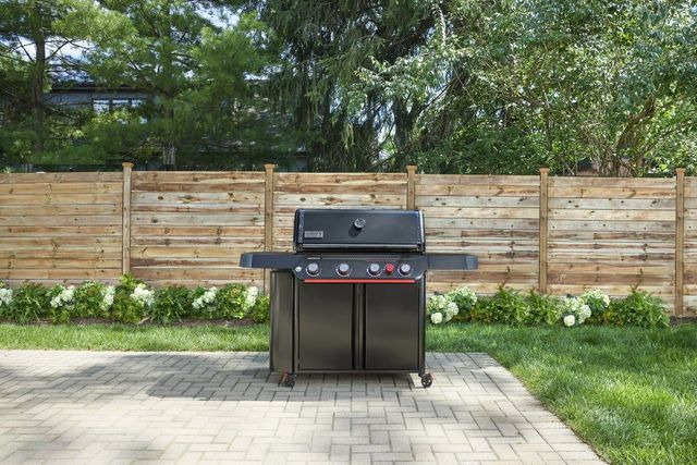 Weber® Genesis® E-430 Stealth® Edition 4-Burner Matte Black Freestanding Liquid Propane Grill-2