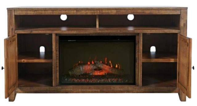 Jofran Inc. Fairview Oak Electric Fireplace Media Console-3
