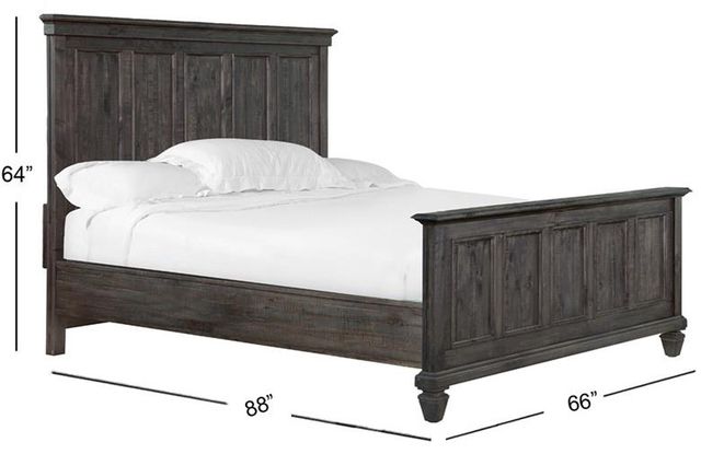 Magnussen Home® Calistoga Weathered Charcoal Queen Panel Bed-2