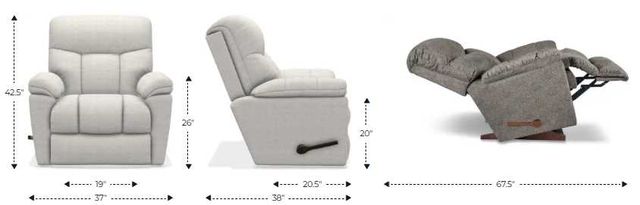 La-Z-Boy® Morrison Saddle Manual Wall Recliner-2