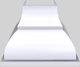 Vent-A-Hood® Designer Series 42" White Wall Mounted Range Hood-0