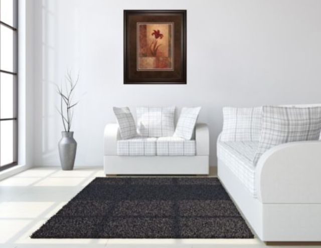 Classy Art Lily Silhouette By Vivian Flasch Framed Print Wall Art-2