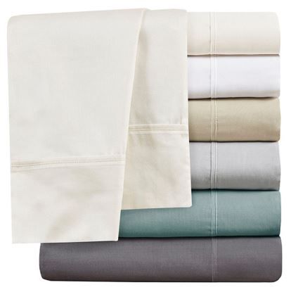Olliix by Clean Spaces Allergen Barrier Khaki California King 300 Thread Count Cotton Sheet Set-4