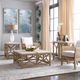 Uttermost® Catali Ivory Limestone Top Console Table with Warm Oatmeal Wash Base-1