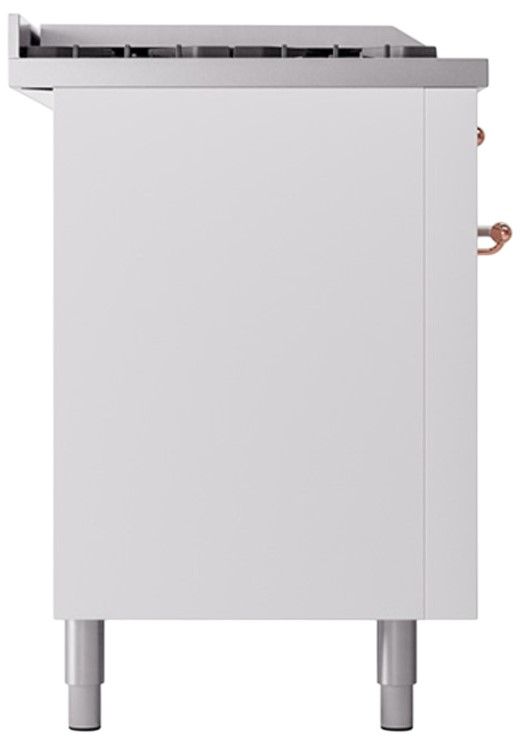 Ilve® Nostalgie II Series 60" White Pro Style Dual Fuel Range-2
